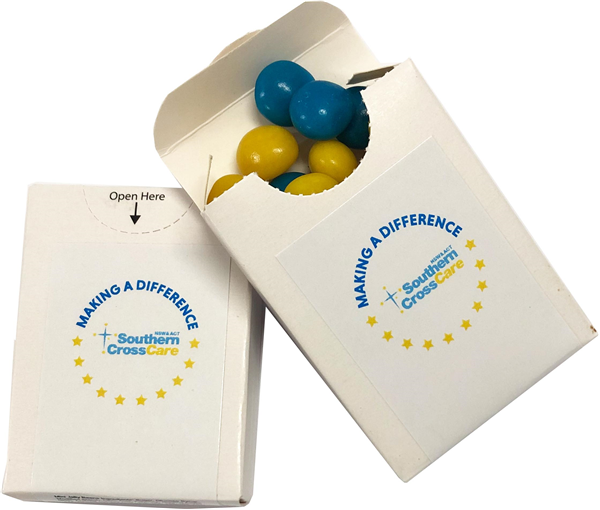 Flip Lid Cardboard Box with Chewy Fruit 25g *Plastic Free*